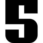 Number 5 Alt SVG Icon